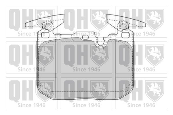 QUINTON HAZELL Комплект тормозных колодок, дисковый тормоз BP1835
